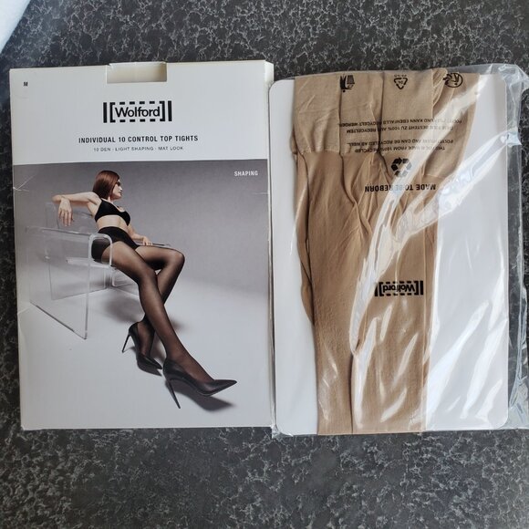 Wolford ! INDIVIDUAL 10 Cosmetic  (M) , sand - Picture 6 of 6